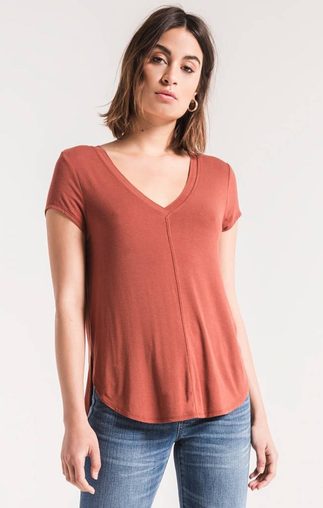 Z SUPPLY MYA V-NECK TEE Z SUPPLY MYA V-NECK TEE