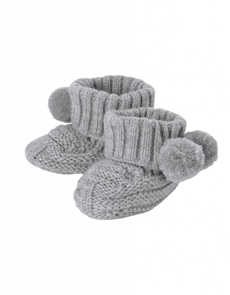 MUD PIE POM POM KNIT BOOTIES
