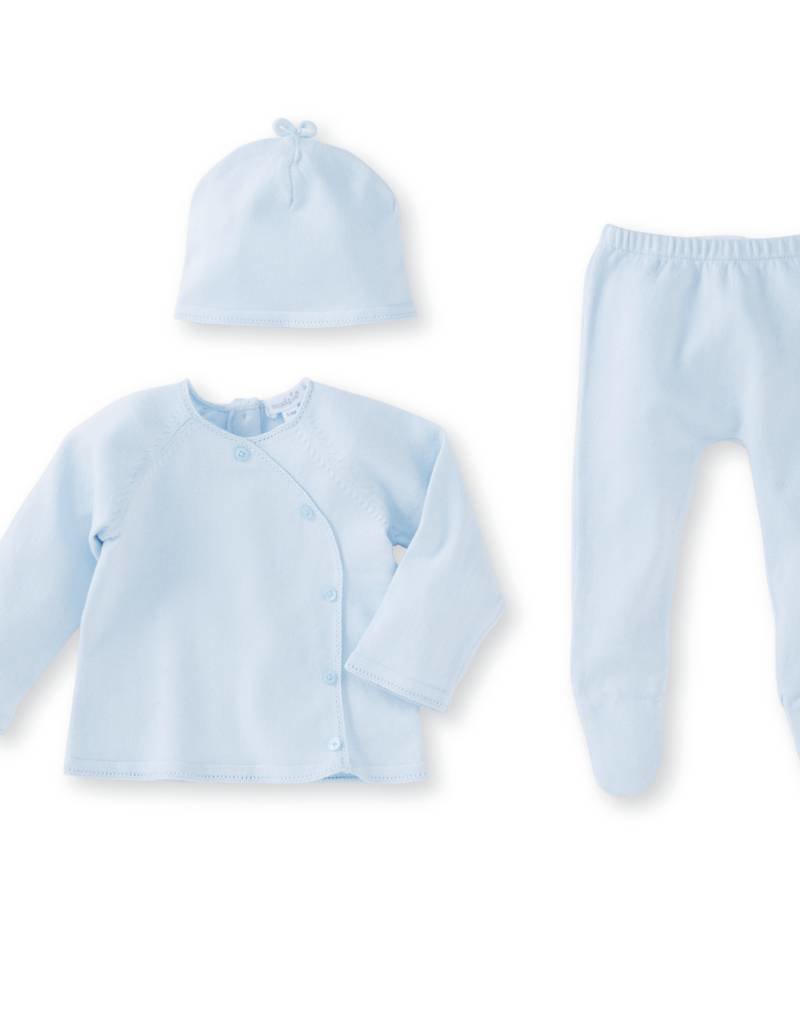 MUD PIE BLUE KIMONO TAKE ME HOME SET