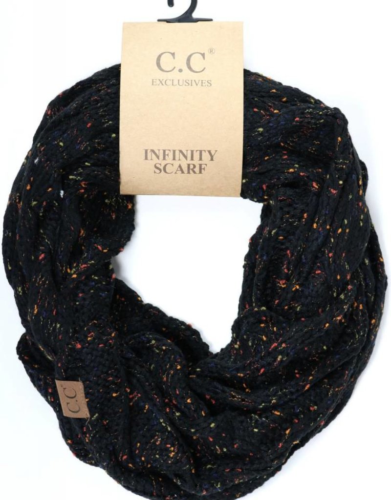C.C BEANIES FLECKED C.C INFINITY SCARF