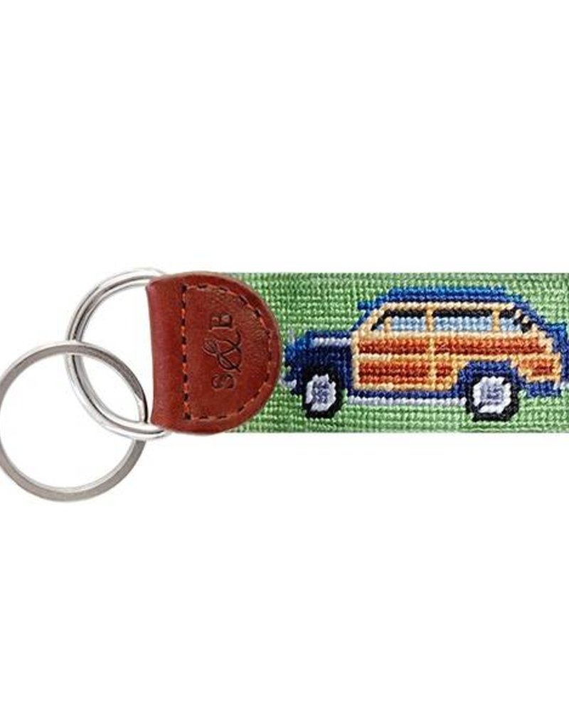 SMATHERS & BRANSON WOODY NEEDLEPOINT KEY FOB