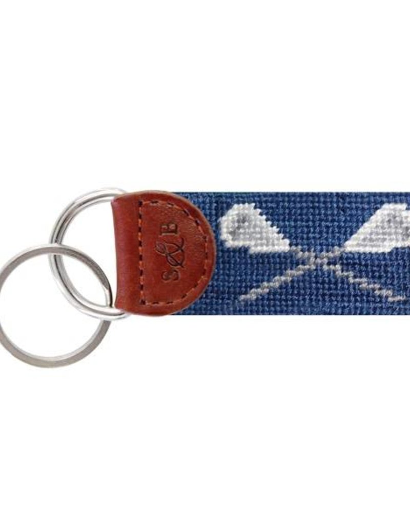 SMATHERS & BRANSON LACROSSE NEEDLEPOINT KEY FOB
