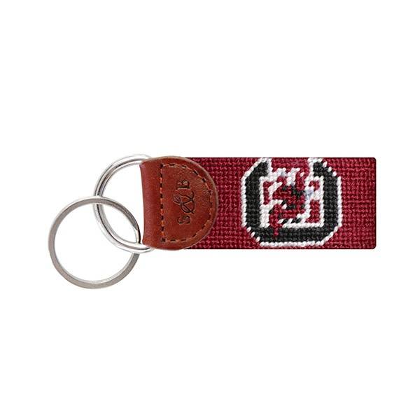 SMATHERS & BRANSON USC NEEDLEPOINT KEY FOB SMATHERS & BRANSON USC NEEDLEPOINT KEY FOB