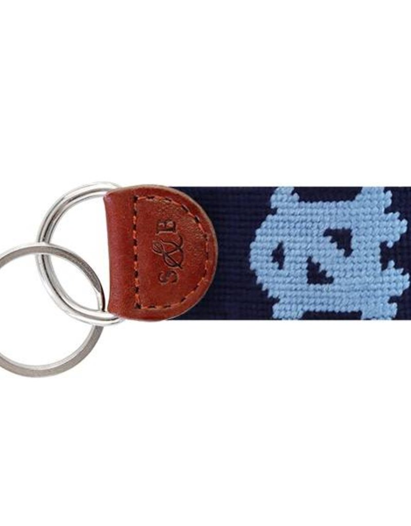 SMATHERS & BRANSON UNC CHAPEL HILL NEEDLEPOINT KEY FOB
