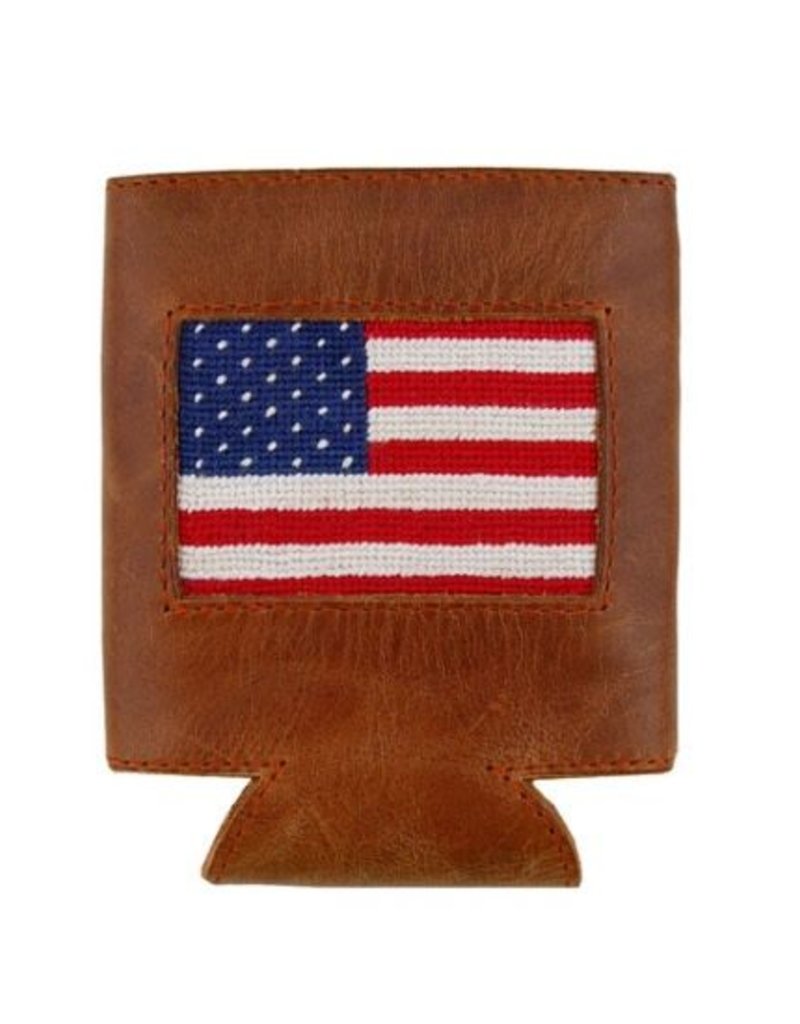 SMATHERS & BRANSON CAN COOLER AMERICAN FLAG