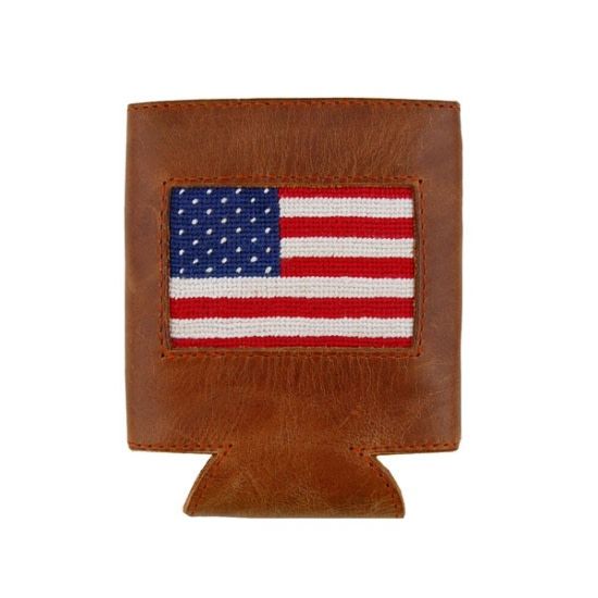 SMATHERS & BRANSON CAN COOLER AMERICAN FLAG