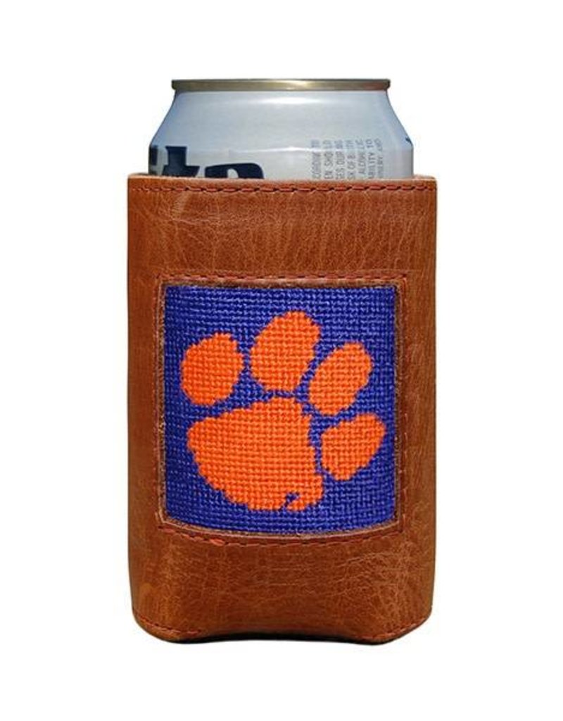 SMATHERS & BRANSON COLLEGIATE CAN COOLER CLEMSON- PURPLE & ORANGE