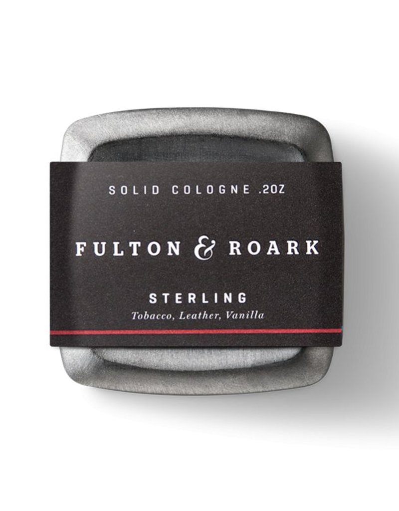 FULTON & ROARK STERLING SOLID COLOGNE