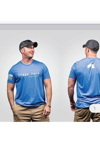 Stage Zero Mens T-Shirt- Blue 