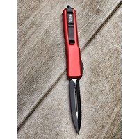 Microtech Knives Ultratech D/E Red Black Full Serrated