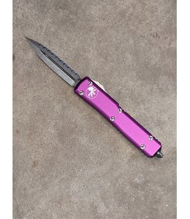 Microtech Knives Ultratech D/E Stonewash Full Serration Violet