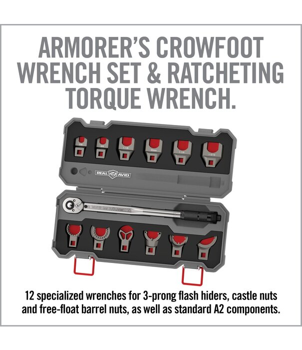 Real Avid Real Avid Master-Fit 13 Piece AR-15 Crowfoot Wrench Set