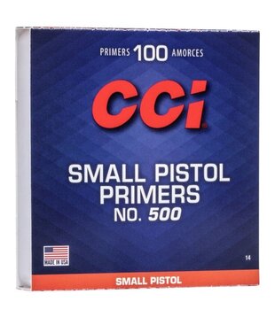 CCI Primer 500 Small Pistol 1k Count