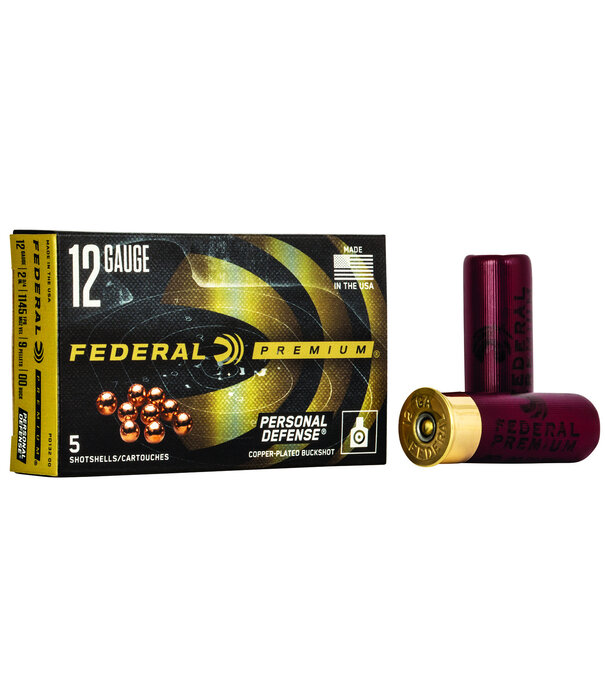 Federal Premium Buckshot 12ga 00buck- 1145fps 9 pellet- 5 Rounds