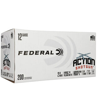 Federal 12ga Action Shotgun Ammunition 7.5 200 round case