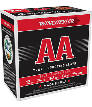 Winchester AA 12ga 2.75 #7.5 1-1/8oz 1145fps- Case