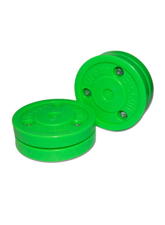 GREEN BISCUIT STICK HANDLING TRAINING PUCK