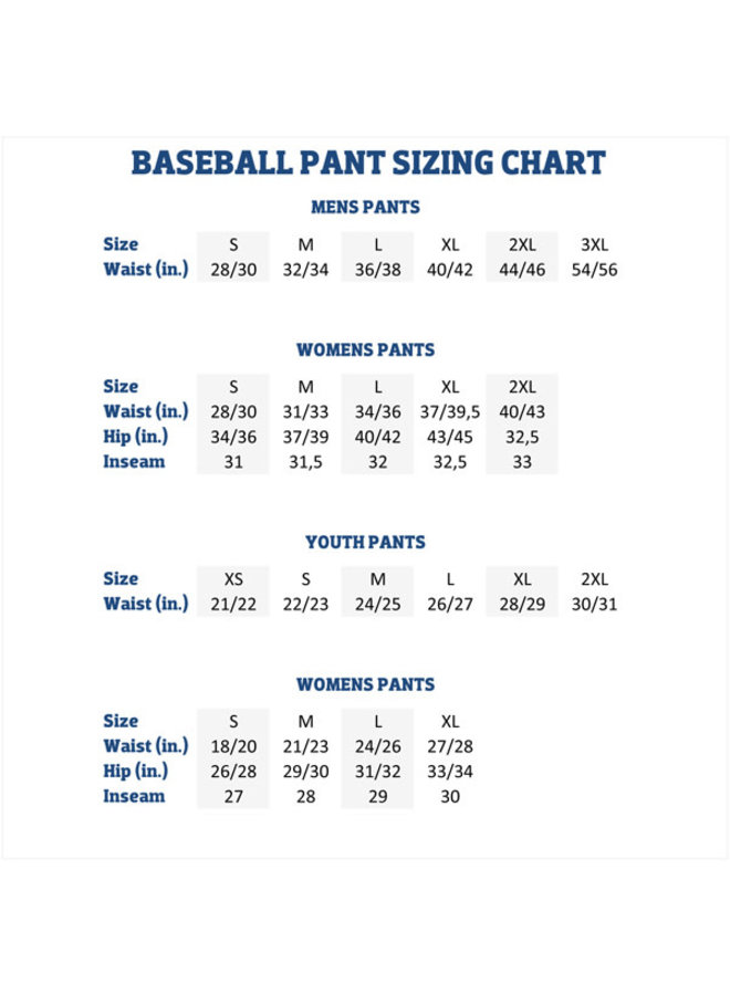 Rawlings - Size Chart 