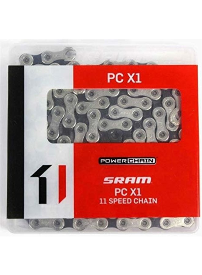 SRAM PC-X1 11Spd CHAIN SLV-BLK 118 LINKS