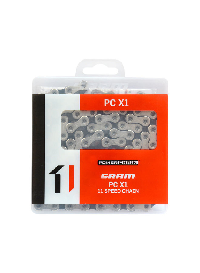 SRAM PC-X1 11Spd CHAIN SLV-BLK 118 LINKS