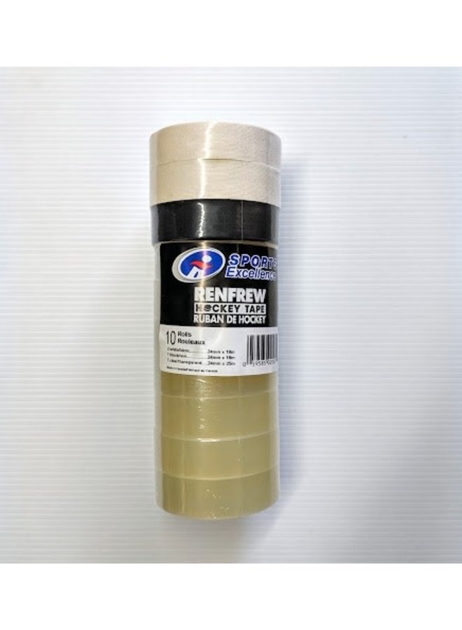 Renfrew tape 10 pack - 7 CLEAR/ 2 WHITE/ 1 BLACK