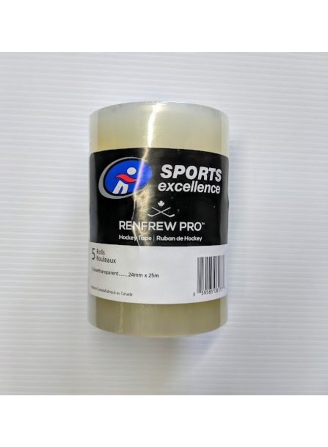 Renfrew tape shin 5 pack clear