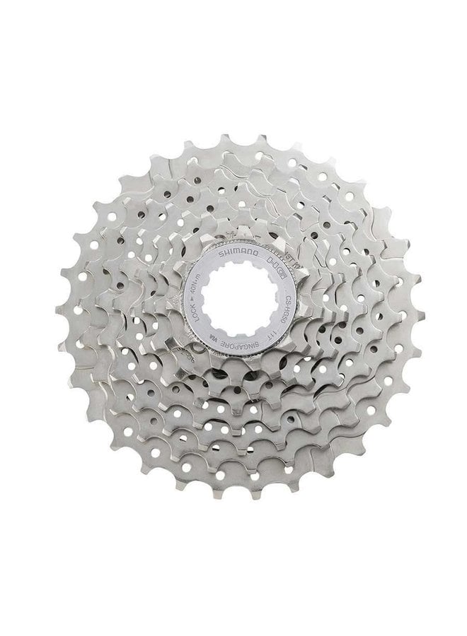 SHIMANO CASSETTE SPROCKET, CS-HG50 8-S, NI-PLATED, 11-13-15-18-21-24-28-34T