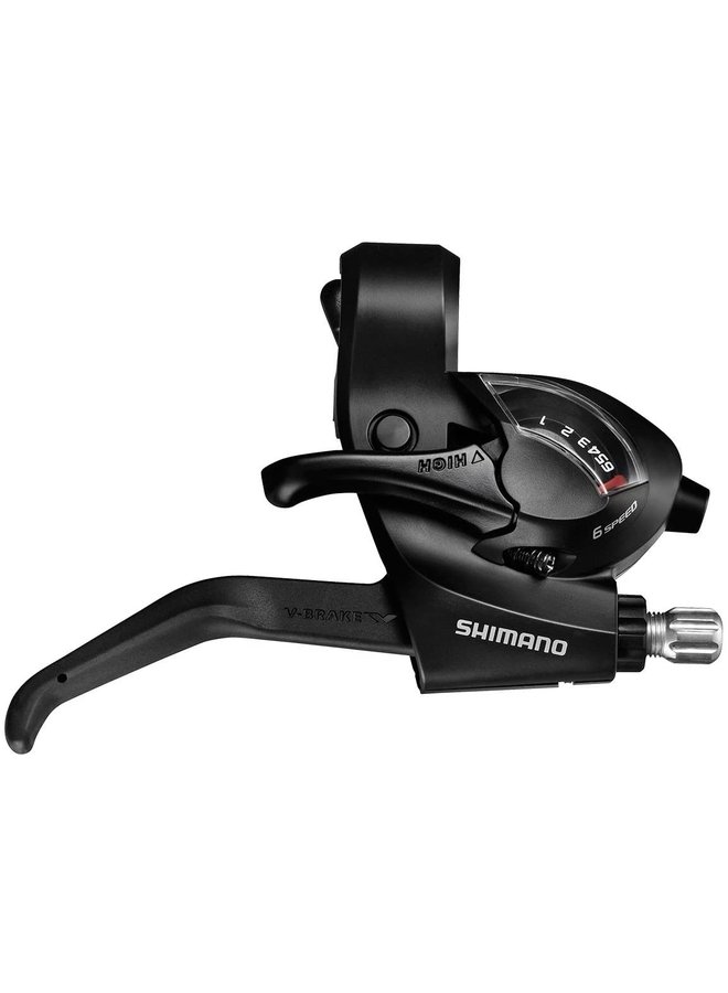 Shimano, ST-EF41, Shift/Brake lever combo, 3X6sp., Black