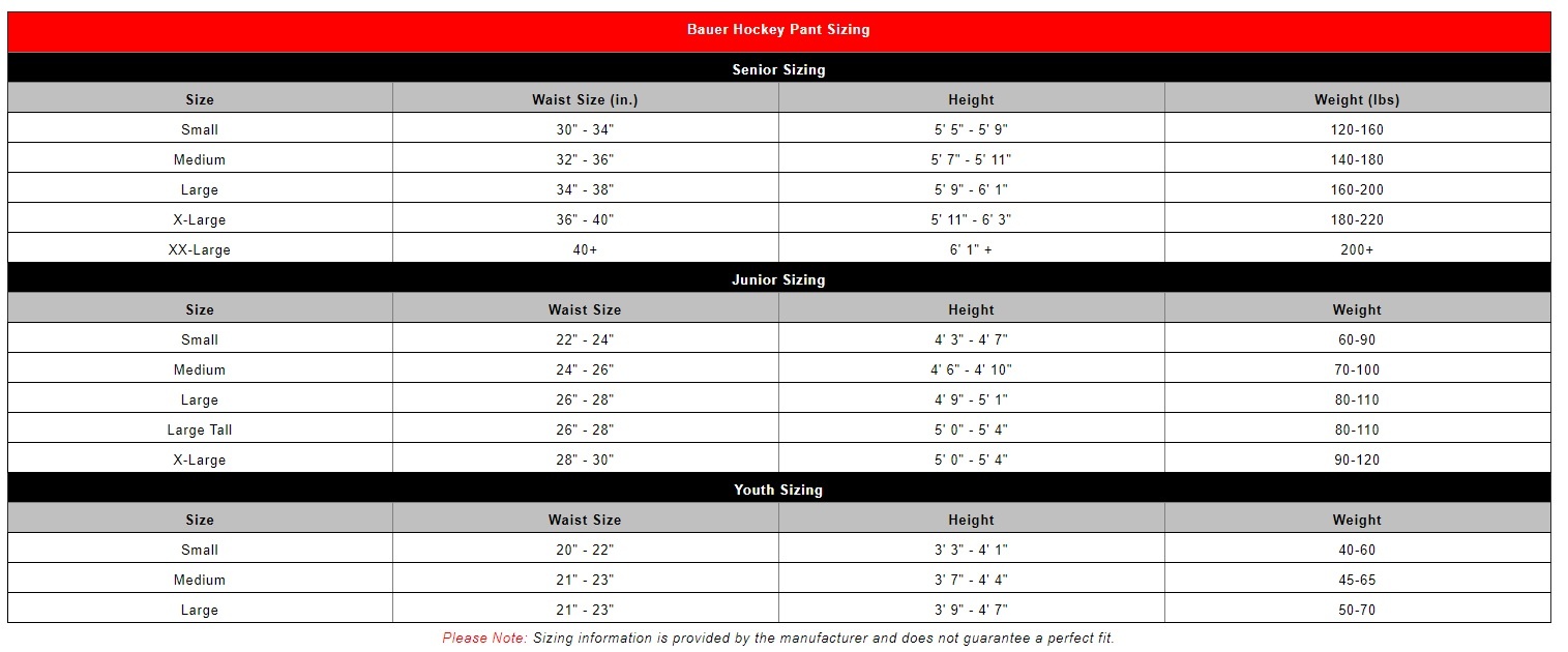 2020 BAUER HP VAPOR X LTX PRO + SR -Sports Equipment Shop bauer hp sizing