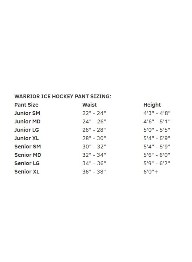 Warrior Covert QRE20 Pro Hockey Pant - Senior