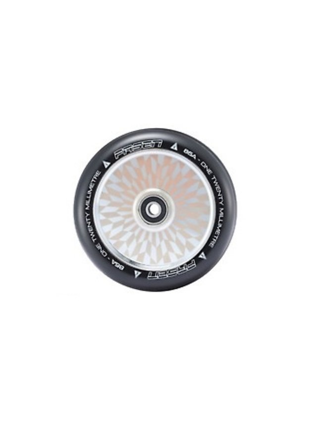 FASEN HOLLOW CORE  SCOOTER WHEEL OFF CHROME/BLACK 120MM