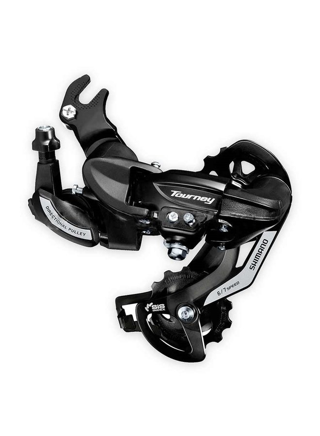 Shimano, Tourney RD-TY500, Rear derailleur, 6/7sp., SGS, Black, With adaptr. CLAW