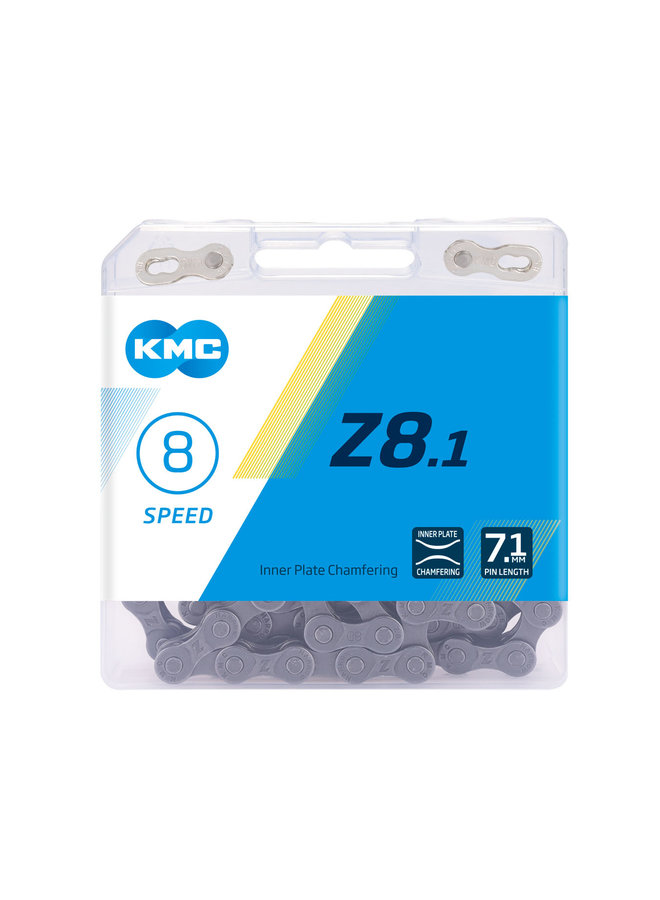 KMC CHAIN Z8.1-116 MAILLONS GREY