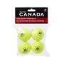 TEAM CANADA KNEE HOCKEY BALL 50MM PU YELLOW 4-PACK