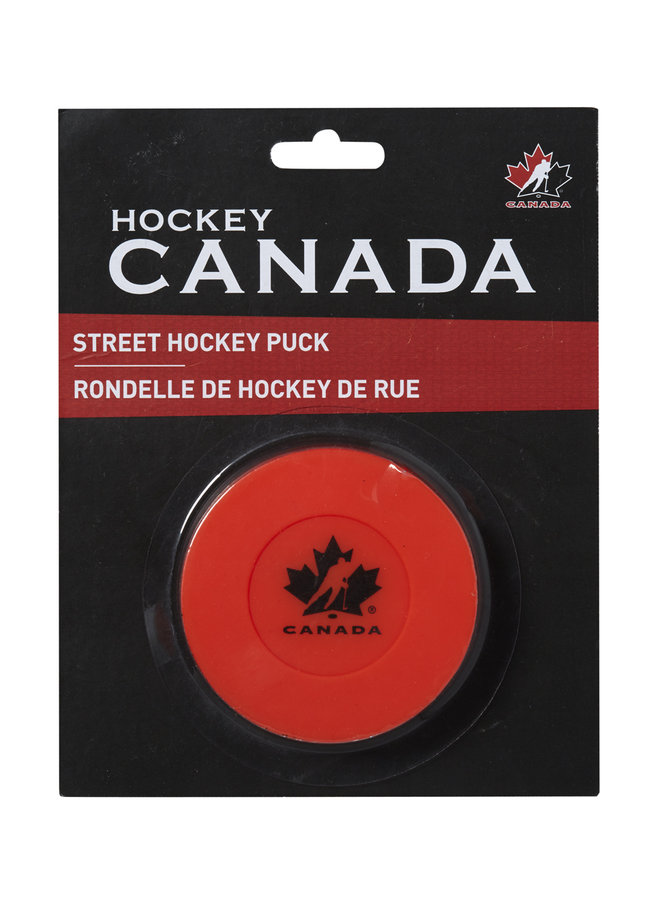 TEAM CANADA STREET HOCKEY PUCK 75MM 50G MEDIUM ORANGE