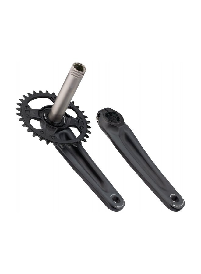 SHIMANO FRONT CHAINWHEEL, FC-M6120-1, DEORE, FOR REAR 12-SPEED, 2-PC