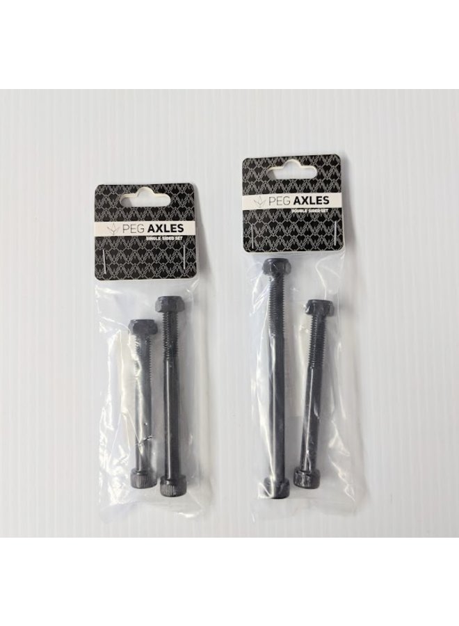 Black Envy Aluminum Pegs with Axle
