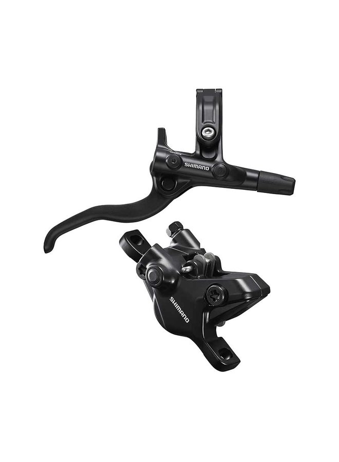 Shimano, Deore BL-M4100 / BR-MT410, MTB Hydraulic Disc Brake, Rear, Post mount, Disc: Not included, Black