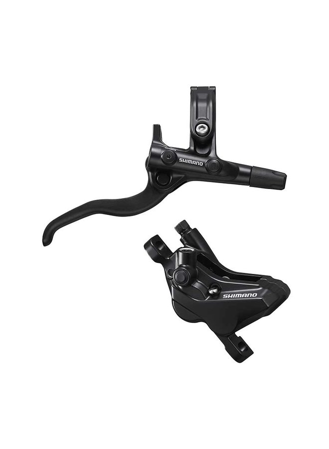 Shimano, Deore BL-M4100 / BR-MT420, MTB Hydraulic Disc Brake, Rear, Post mount, Disc: Not included, Black