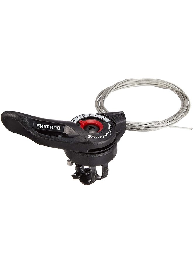Shimano, SL-TZ500, Thumb Shifter, Speed: 6, Black