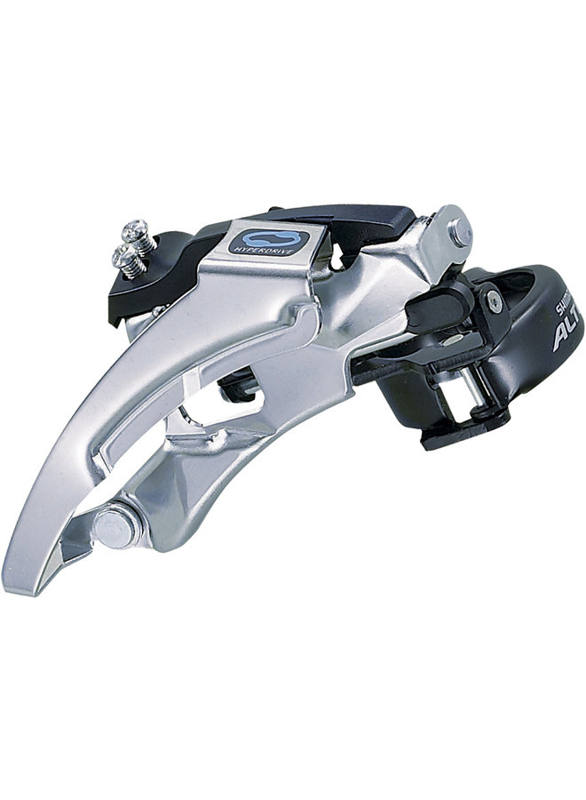 Shimano, Altus FD-M310, Front derailleur, 3x7/8sp., Top swing, Dual pull, Multi clamp, For 42/48T