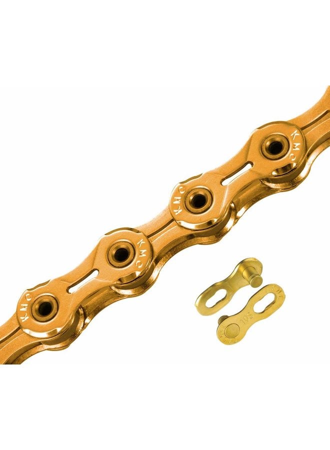 KMC X10SL Chain - 10-Speed, 116 Links, Gold