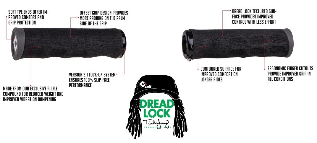 ODI DREAD LOCK ON GRIPS 14 ODI DREAD LOCK ON GRIPS -Sports Equipment Shop odi dread specs