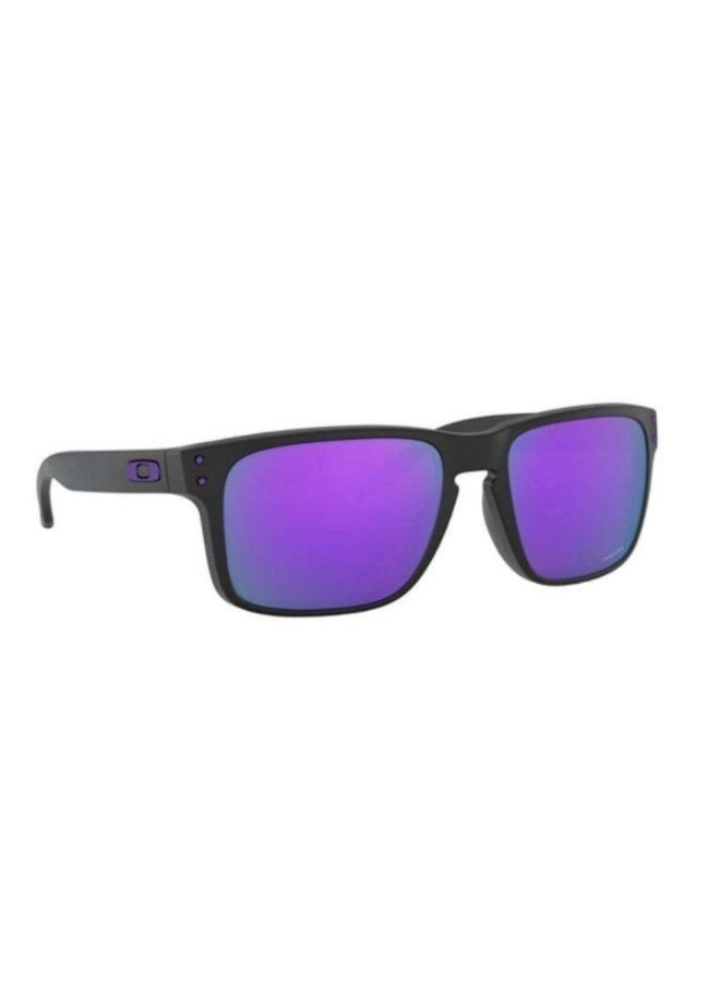 OAKLEY HOLBROOK - MATTE BLACK W/ PRIZM VIOLET LIFESTYLE