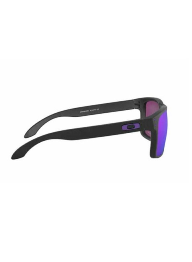 OAKLEY HOLBROOK - MATTE BLACK W/ PRIZM VIOLET LIFESTYLE
