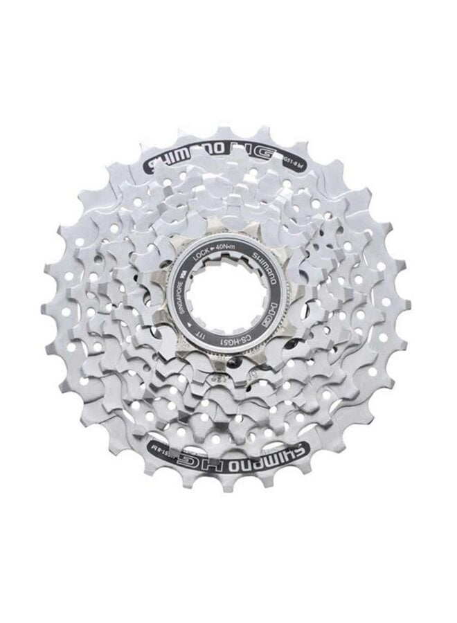 SHIMANO CASSETTE SPROCKET, CS-HG51, 8-SPEED, 11-13-15-17-19-21-24-28