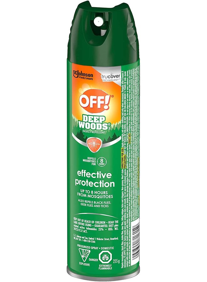 OFF DEEP WOODS INSECT REPELLENT BUG SPRAY 255G
