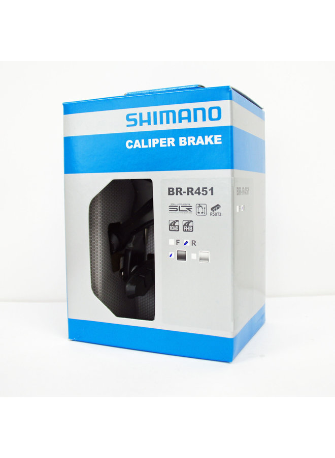SHIMANO CALIPER BRAKE, BR-R451, REAR, CS57, 10.5MM SUNKEN NUT, W/R50