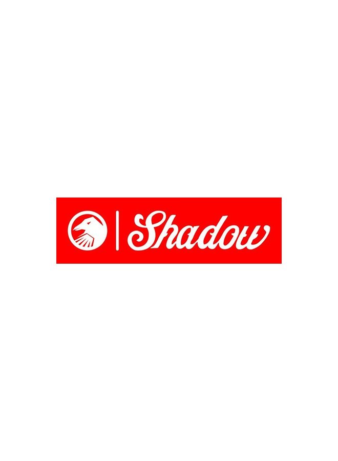Shadow Conspiracy Sticker - 6" x 1.5" - Red/Wht
