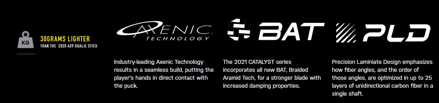 2021 TRUE GSTK CATALYST 9X SR GOALIE STICK -Sports Equipment Shop 9x golaie stick banner 3